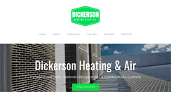 Desktop Screenshot of dickersonhvac.com